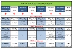 جدول زمان بندی انتخاب واحد نیمسال اول1403-1402 2
