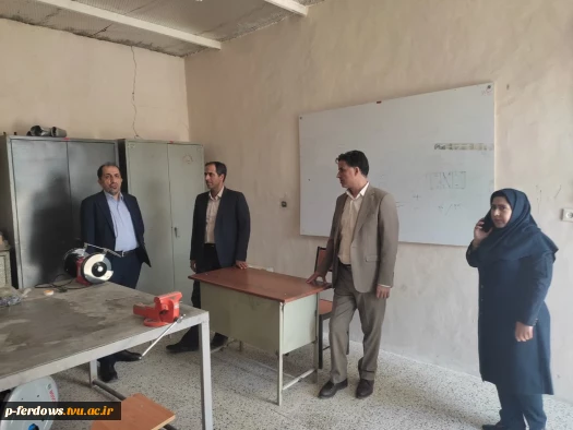 بازدید جناب آقای دکتر منصوری نسب ریاست محترم مرکز نظارت،ارزیابی و تضمین کیفیت دانشگاه ملی مهارت